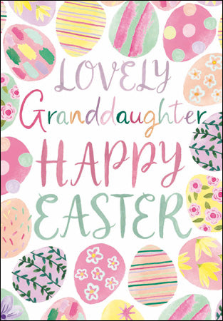 Eggs Granddaughter Easter Card
