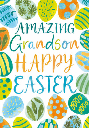 Eggs Grandson Easter Card