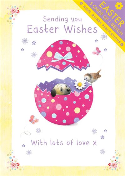Pink Egg Easter Cards