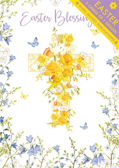 Cross Easter Blessings Cards