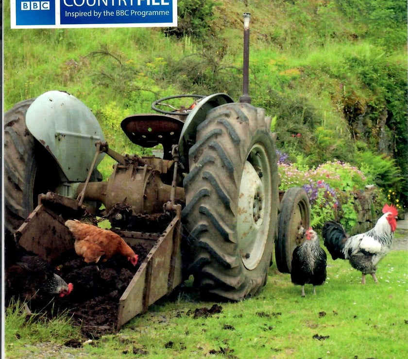 BBC Countryfile Chickens and Tractor Photographic Greetings Card