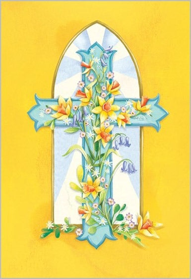 Floral Cross Easter Cards