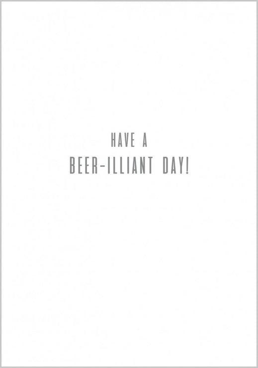 Gold Beer Bottles Fathers Day Card