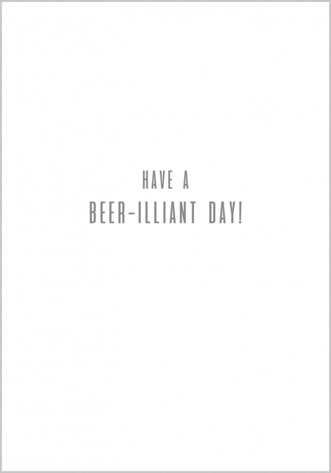 Gold Beer Bottles Fathers Day Card