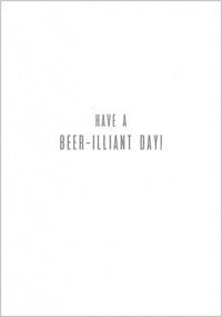 Gold Beer Bottles Fathers Day Card