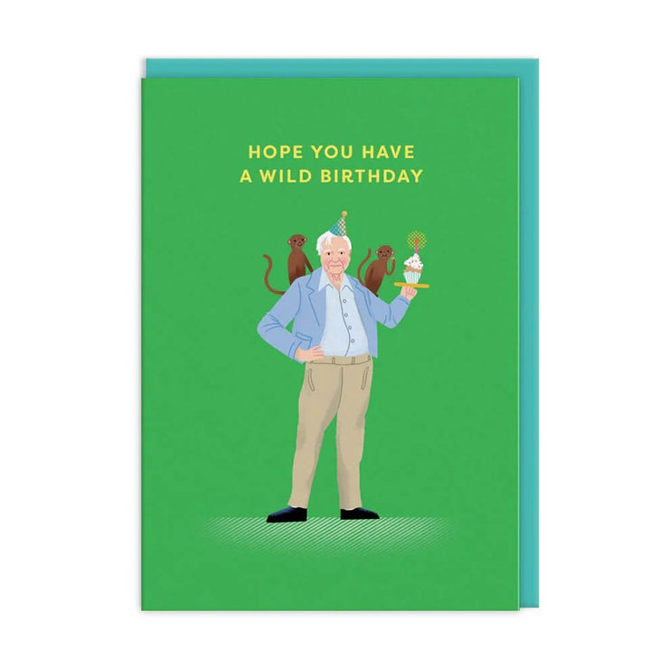 Icons Attenborough Birthday Card