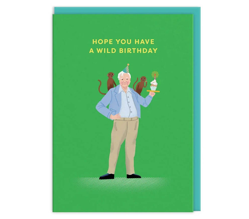 Icons Attenborough Birthday Card