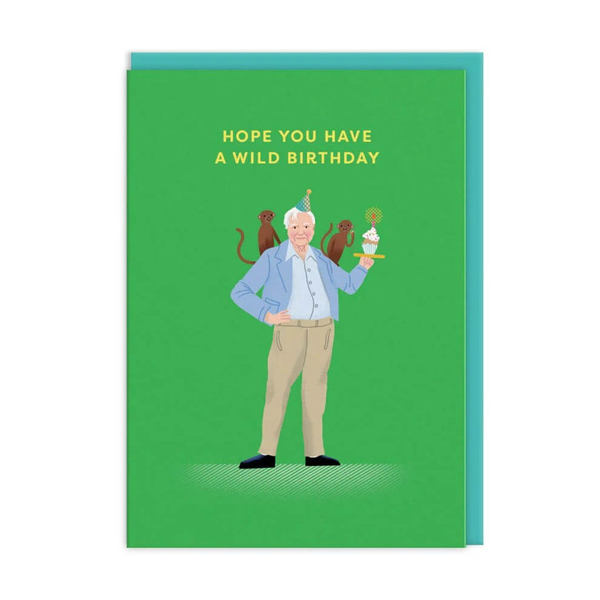 Icons Attenborough Birthday Card