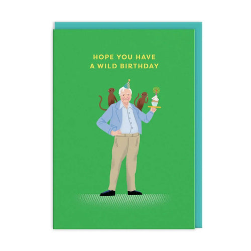 Icons Attenborough Birthday Card