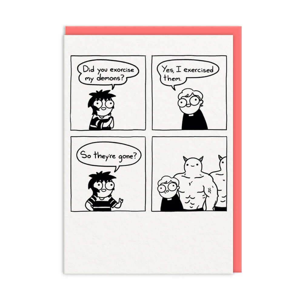 Exercised Demons Greeting Card - House of Cards