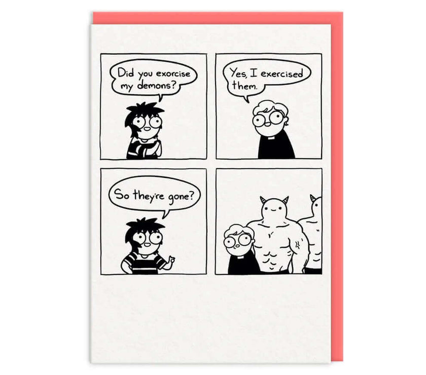 Exercised Demons Greeting Card