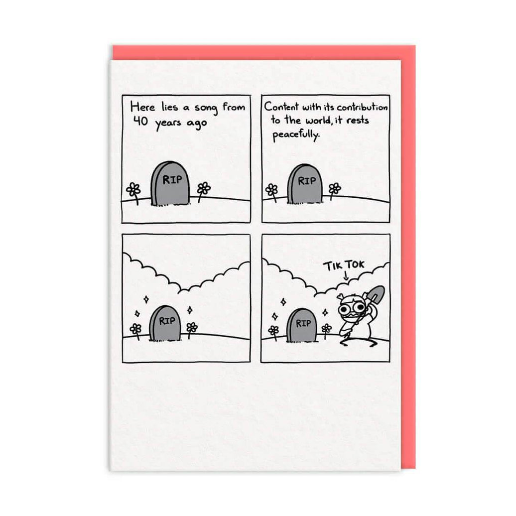 Grave Digging TikTok Greeting Card - House of Cards