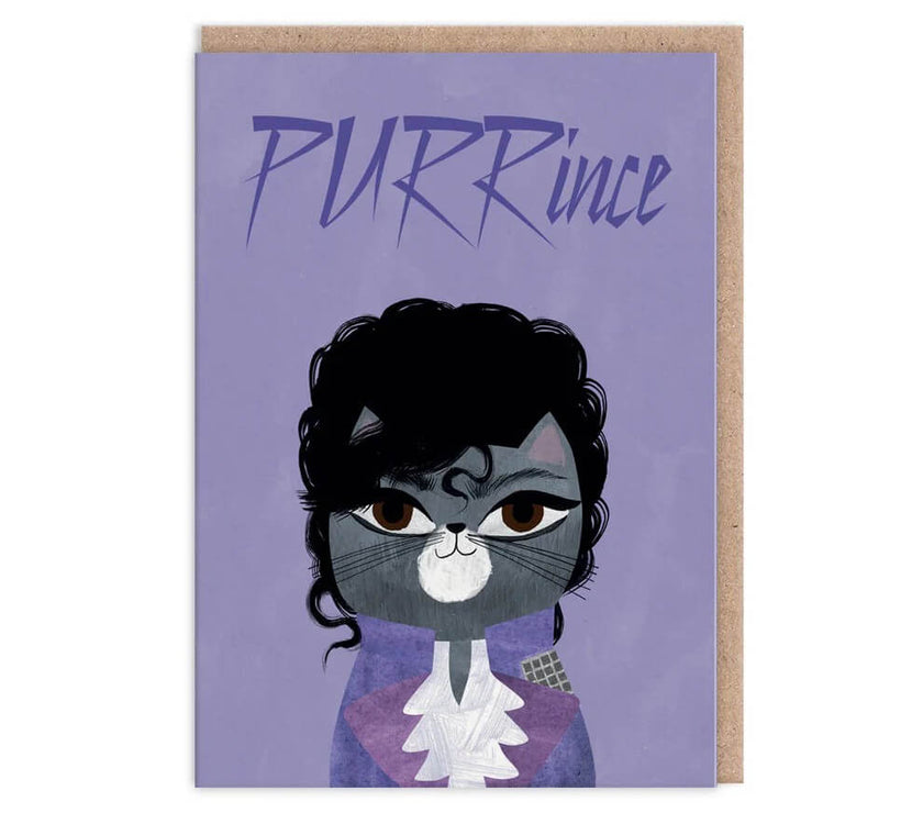 Purrince Birthday Card