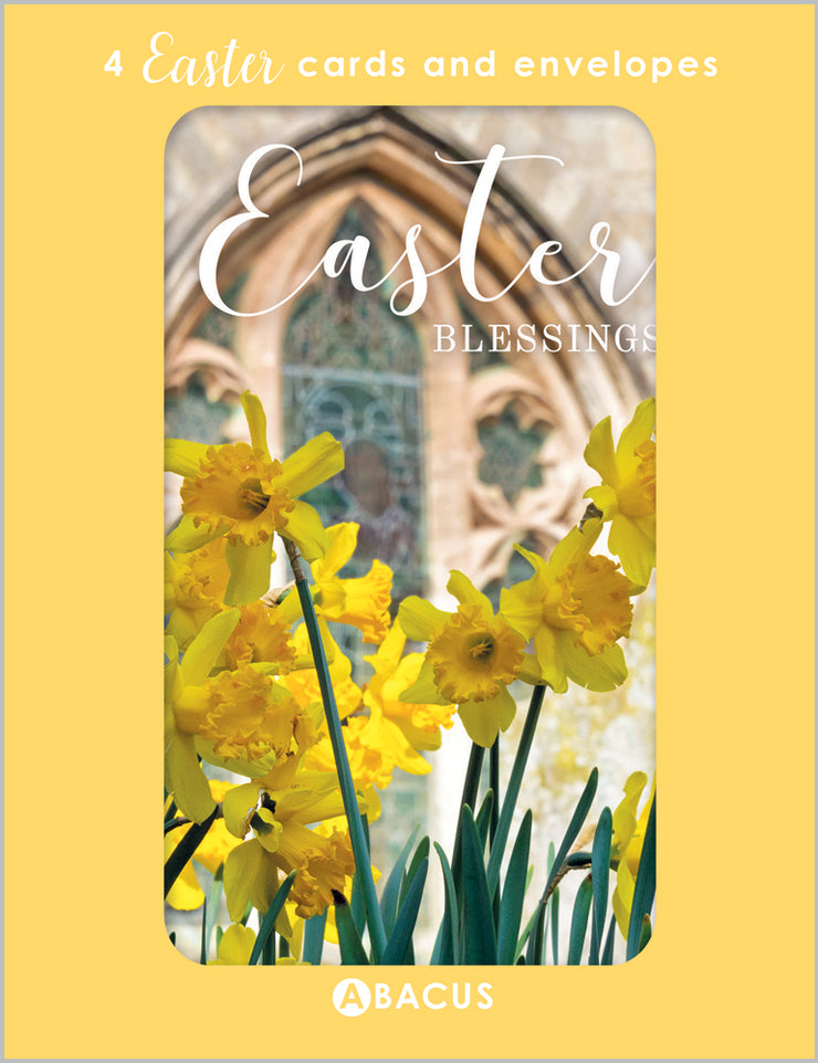 Church Window Daffodils Easter Cards