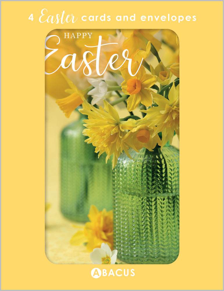 Daffodil Jars Easter Cards - House of Cards
