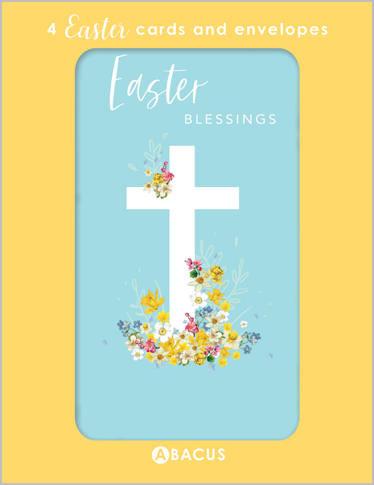 White Cross Blessings Easter Cards