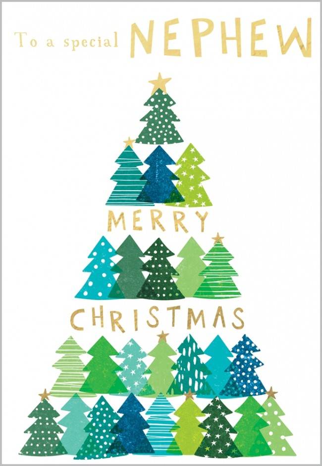 Trees Nephew Christmas Card - House of Cards
