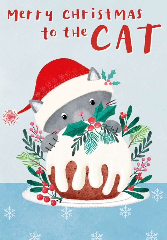 To The Cat Merry Christmas Card