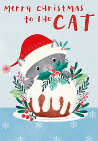 To The Cat Merry Christmas Card