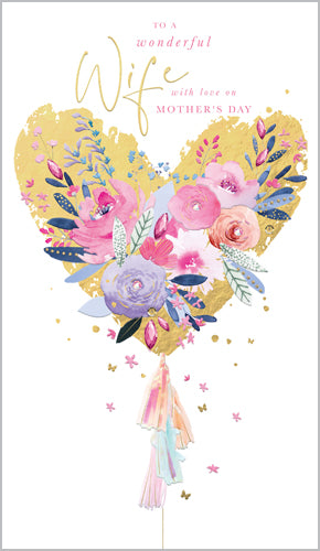 Wonderful Wife Mothers Day Card