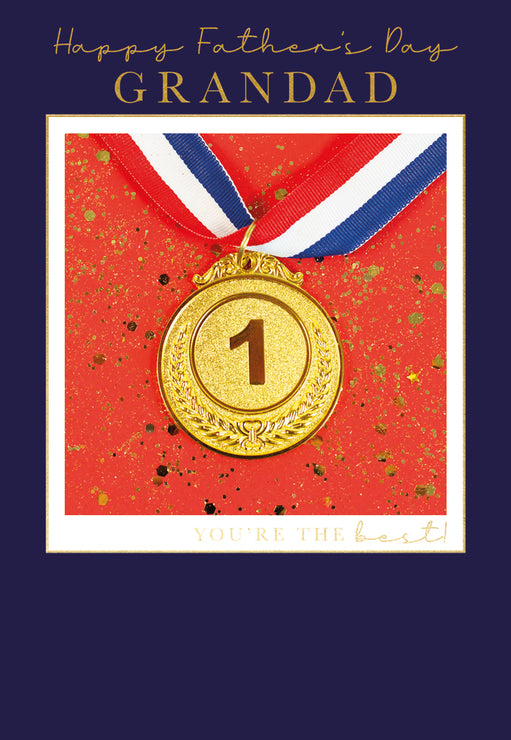 Gold Medal Grandad Fathers Day Card