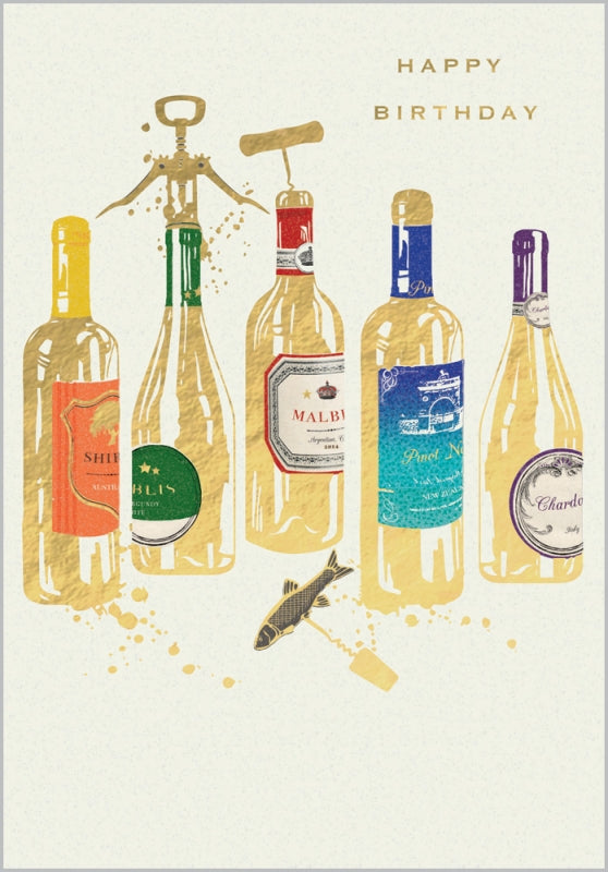 Wine Birthday Card