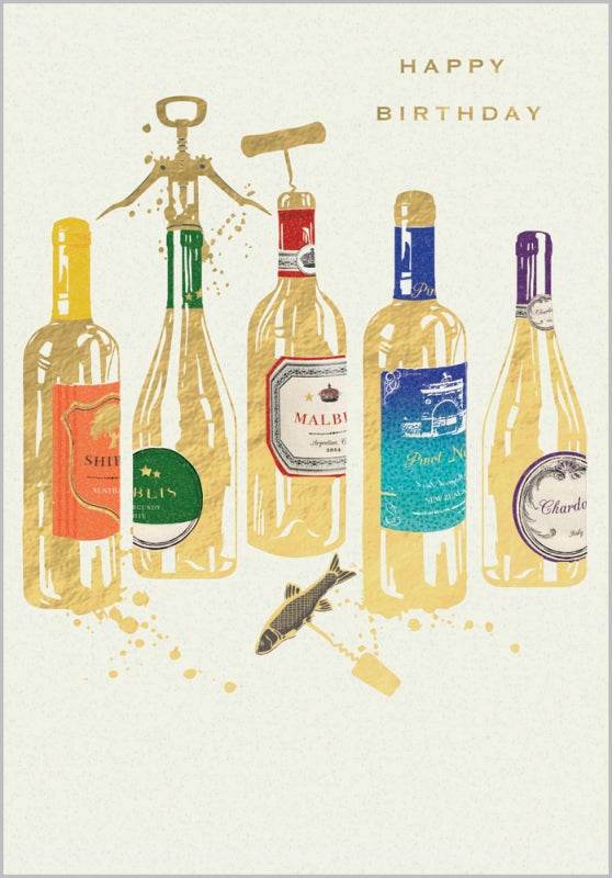 Wine Birthday Card - House of Cards