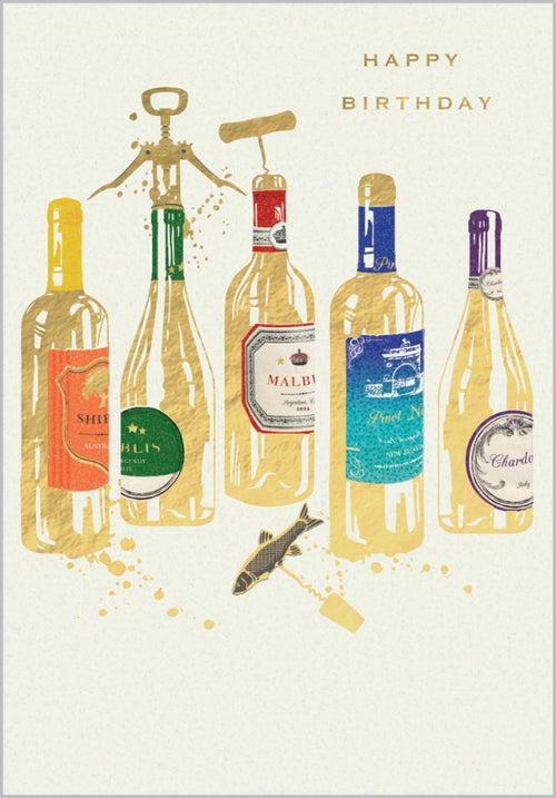 Wine Birthday Card