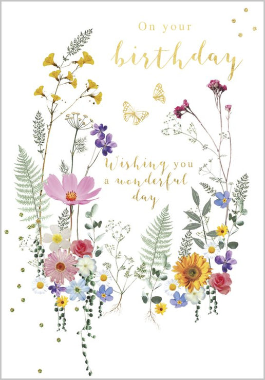 Flowers Birthday Card