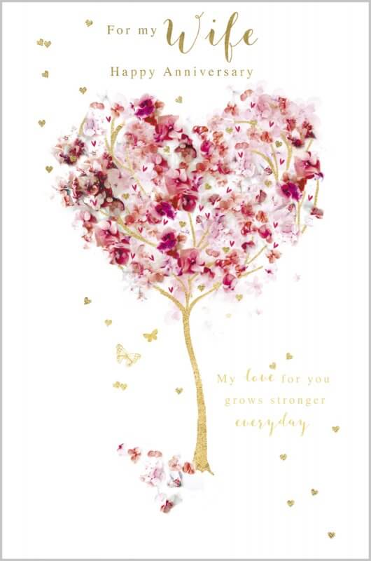Belgravia Wife Anniversary Greeting Card