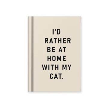 A7 Notebook I'd Rather be at Home with my Cat - House of Cards