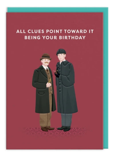 Icons Sherlock Birthday Card