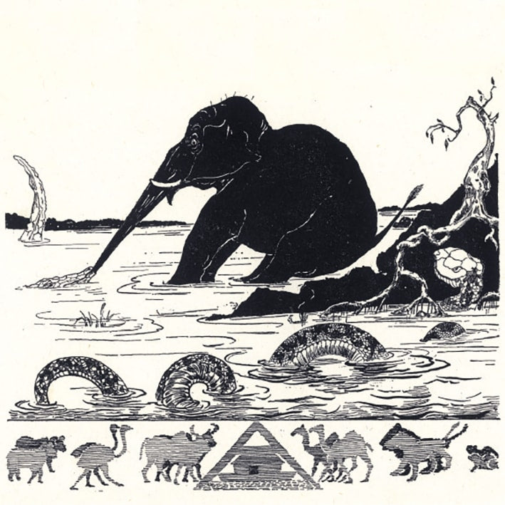 The Elephants Child Greeting Card