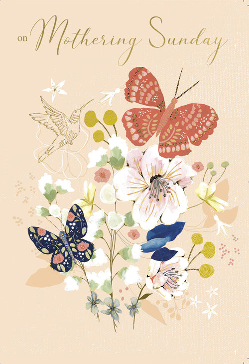 Butterflies Mothering Sunday Card
