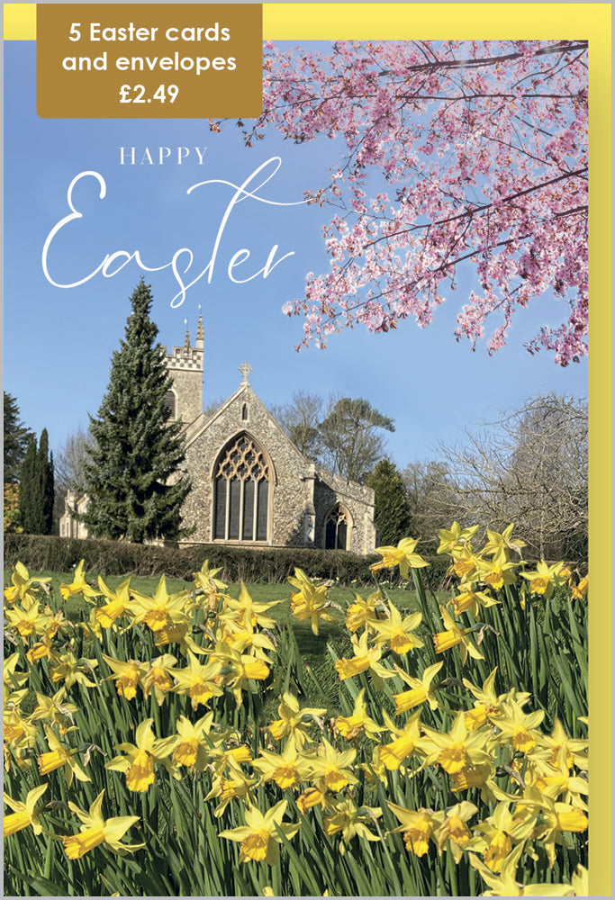 Church Happy Easter Cards