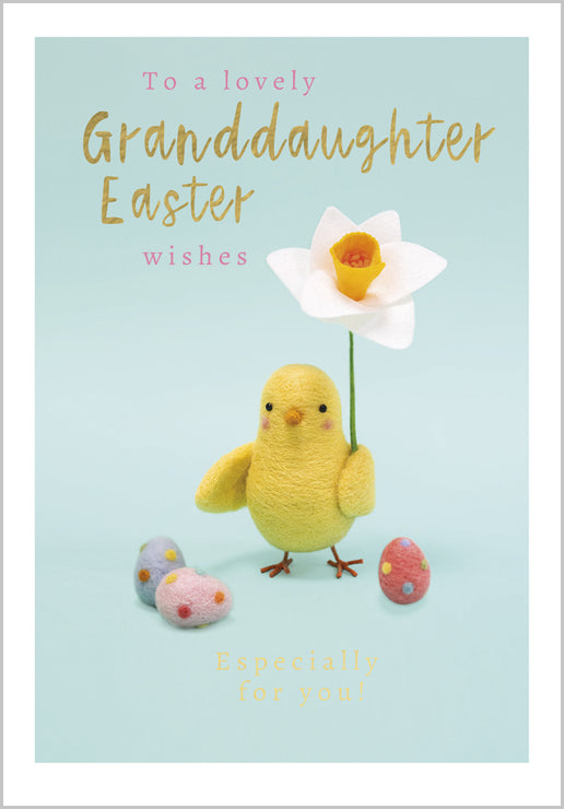 Lovely Granddaughter Happy Easter Card