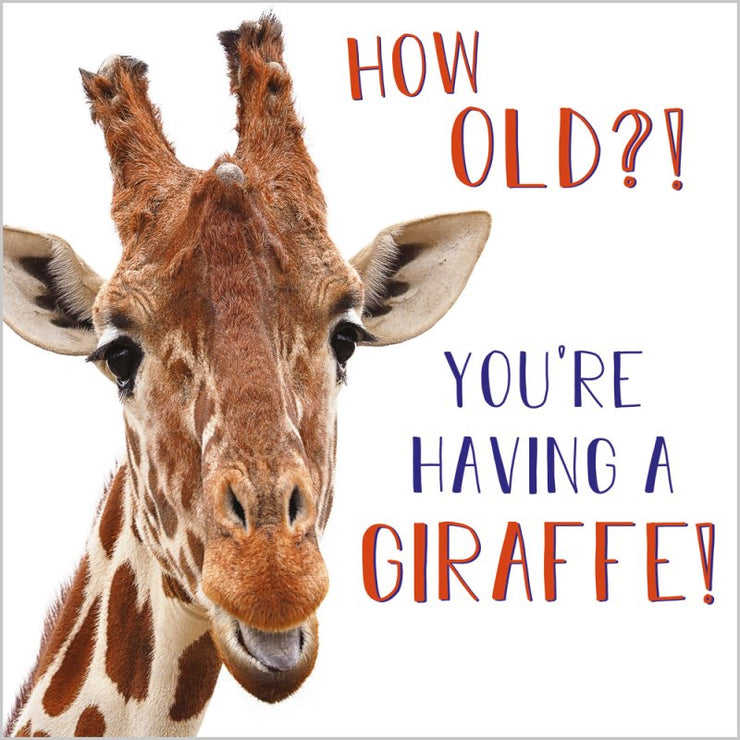 Giraffe Birthday Card