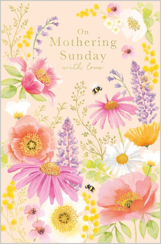Spring Flowers Mothers Day Card
