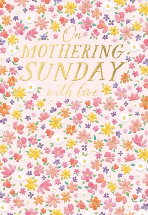 Pink Floral Mothering Sunday Card