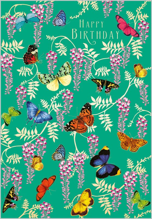 Butterflies Birthday Card
