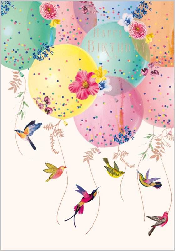Balloons Birthday Card - House of Cards