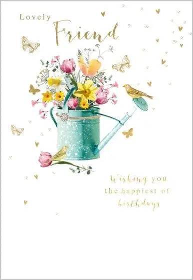 Friend Watering Can Birthday Card - House of Cards