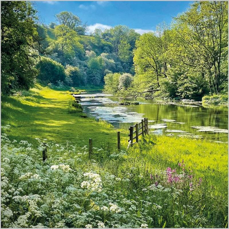 BBC Countryfile River Lathkill Greeting Card - House of Cards
