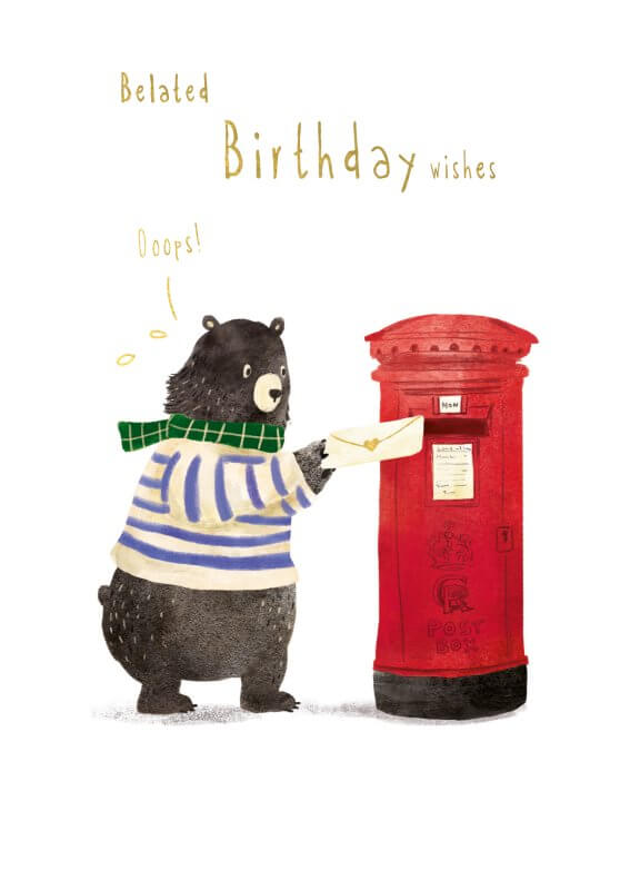 Belated Greeting Card