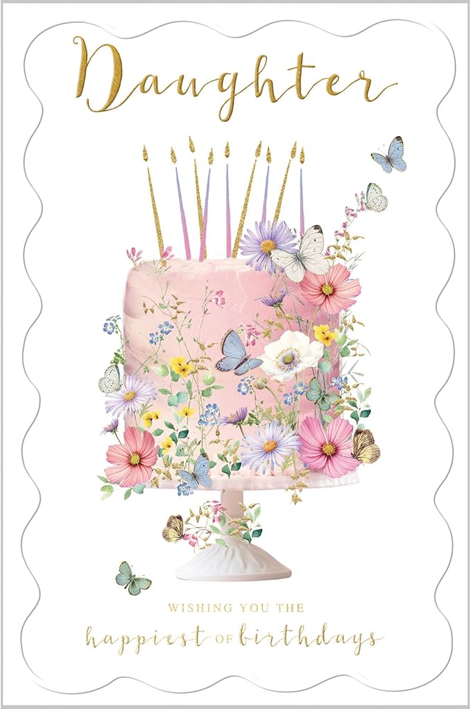 Daughter Cake Birthday Card