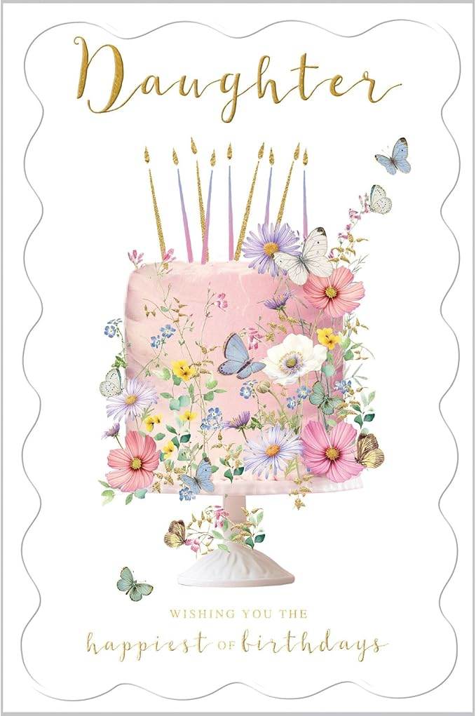 Daughter Cake Birthday Card - House of Cards