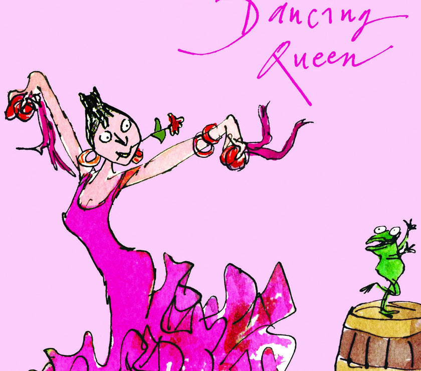 Quentin Blake Dancing Queen Birthday Card