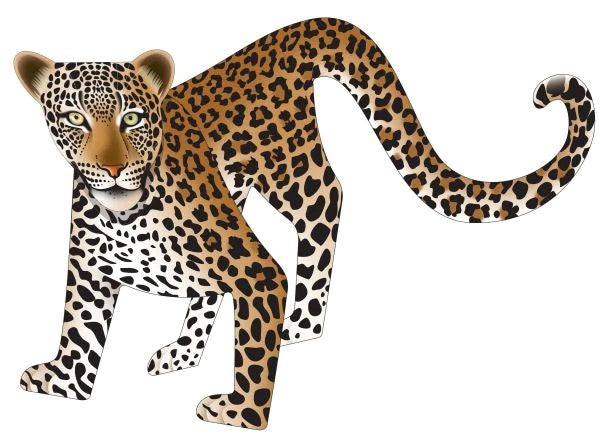Leopard 3D Greeting Card
