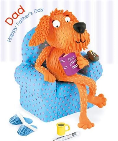 Relaxing Dad Dog Fathers Day Card