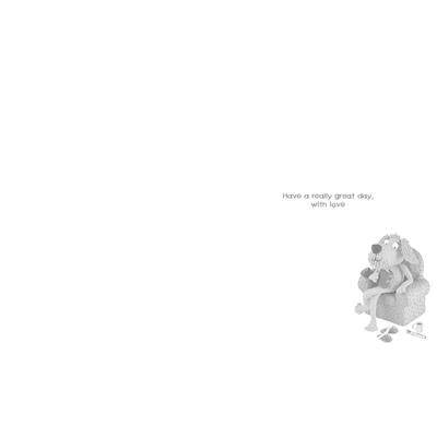 Relaxing Dad Dog Fathers Day Card - House of Cards